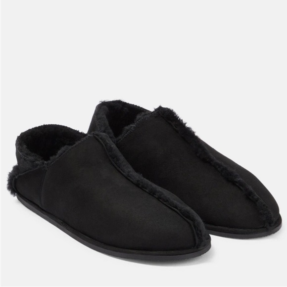 The Row - Ravy Suede & Shearling Flats